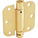 893700 3 – 1 / 2 "住宅用調節可能なスプリングドアヒンジサテン真鍮のパッケージ2