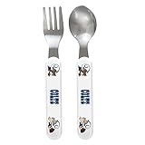 Baby Fanatic Fork and Spoon Set, Indianapolis Colts by Baby Fanatic