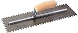 Kraft Tool PL630 Scratcher Trowel with 1/2 x 1/2-Inch V Notch, 16 x 5-Inch [並行輸入品]