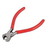 uxcell エンドニッパ エンドカッティングプライヤー 炭素鋼製レッド カットーツール ビーディングツール