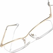 Amazon | [FashionBerry] ゴールド×クリア 伊達メガネ 伊達眼鏡 だて  