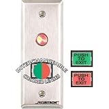 Securitron pb3 N 3 / 4 " Rec PSH BTN Mom NRW Stile