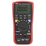 UNI-T UT533 デジタル・マルチメータ付絶縁抵抗計 50~1000V レッド＆グレー（ 高精度/データホールド機能/オートレンジング/True-RMS/電圧テスト）