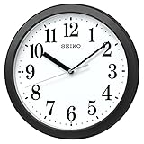 セイコー クロック 掛け時計 電波 アナログ コンパクトサイズ 黒 直径28.0×4.6cm BC416K