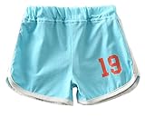 Plus Nao(プラスナオ) ショートパンツ ショーパン 半ズボン 半パン ボトムス 子供服 キッズ 男の子 女の子 スポーティ カジュアル 100 110 100 ライトブルー