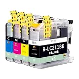 【TAKEYUKI】LC211(C+M+Y+BK) 4色セット 互換インク 互換インクカートリッジ ブラザー(Brother)用 純正品併用 大容量 ICチープ搭載 残量表示 DCP-J968N/J963N/J962N/J767N/J762N/J567N/J562N MFC-J887N/J880N/J990 J997 J900 J907 J830 J837 J730 J737