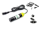 532nmグリーンレーザークロスモジュール20mw / 18x75mm +アダプター+ホルダークラス2