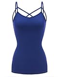 Regna X [ re-order ] no BotherレディースベーシックラウンドネックStrappy Criss CrossタンクトップS - 3 X、プラスサイズ) US サイズ: 3L