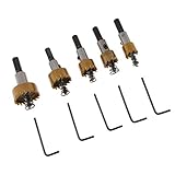 Fenteer 5pcs　穴あけドリルビットセット　HSS高速鋼　16-30mm　　