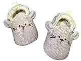 耳つき キッズ シューズ 子供 靴 ベビー シューズ かかと 留め (11cm, 薄い茶色)