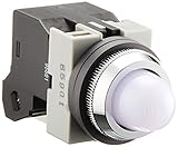 IDEC φ25 TWSシリーズ パイロットライト 丸形 白熱球照光 AC100/110V APS116NW
