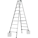 アルインコ 伸縮脚付専用脚立 PRT-270FX　天板高さ2.47～2.91m　最大使用質量100kg
