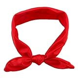 LexBlue（TM）ファッション弾性布ウサギの耳ベビーヘアアクセサリーカチューシャ幼児女の子ボウファッションノベルティ弾性カチューシャ