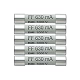 テストー(testo) ヒューズセット(5個) 630mA/1000V  (0590 0006)