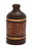 Deco 79 Terracotta Bottle Vase, 7 by 13-Inch [並行輸入品]