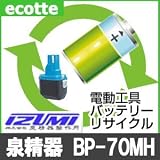 【お預かり再生】 BP-70MH BP70MH 14.4V 3.0Ah 泉精器製作所 電動工具 バッテリー リサイクル サービス 1個単位 【6ヶ月保証付】