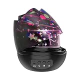 slowton Stars Sky Nightライトランプ、ロマンチックローズ形状with Color Changing Moon Stars Cosmos回転LED常夜灯プロジェクタfor Kids