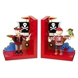 Set of Wooden Pirate Bookends by Orange Tree Toys