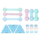 dodokids 4種類のベビーロック各3　ベビーガード ワンタッチドアストッパー 安全ロック ドアロック (4種類各3)