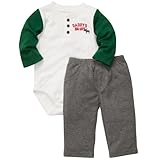 Carter's （カーターズ） :: ロンパース ボディスーツ パンツ セット :: 2-Piece Bodysuit Pant Set :: NB (Newborn) :: 3.6kg (新生児)