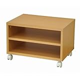 キャスター付きフリーラックS CFR-1S NA ナチュラル 幅50x奥行35x高さ32.8cm