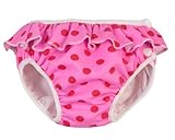 Imse Vimse Swim Diaper (15-22 pounds - Medium, Pink Dots with Frill) by Imse Vimse [並行輸入品]
