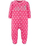 Carters, Child of Mine SLEEPWEAR ベビー・ガールズ カラー: ピンク