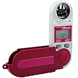 折り畳み式デジタル風速計マルチモード測定風速、温度、湿度、圧力、高度取り付け可能な三脚ポータブルゲージレッド