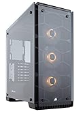 Corsair Crystal 570X RGB ミドルタワー型PCケース 4面に強化ガラスパネル採用 CS6724 CC-9011098-WW