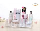 【万屋】化粧品収納ボックス クリア製メイク収納ケース 高等クリア素材 高透明 汚れ防止 ABSボックス 13格 多機能収納ボックス 洗面所専用収納ボックス 小物に向け人気収納ボックス (クリア, 13格)