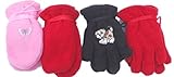 4つペアMongolianフリース非常に暖かいミトン手袋for Ages 0 – 12ヶ月