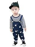 Wanghong２点セット（上着＋つりズボン）男　 星柄　ベビー服　　赤ちゃん服　幼児　子供服　男の子 　長袖　5サイズ　キッズ服　ロンパース カバーオール　満月/出産祝い/プレゼント73CM - 8