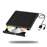 Yaeonku 外付け CD DVDドライブ DVDプレーヤー 高速USB3.0&Type-C両用ケーブル CD/DVD読み出し&書き込み 外付けDVD/CD光学ドライブ 静音 軽量 Windows 11/10/8/7 Mac OS対応