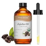 PHATOIL オーガニック ホホバオイル 118ml マッサージオイル 冷圧 天然 100% 無添加 キャリアオイル 保湿 マッサージ ボタニカル 無香料 フェイス ヘア ボディ 兼用