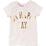 Carter's(カーターズ) Oh ハッピー デイ グラフィックティ ピンク トップス半袖Tシャツ 9ヶ月【並行輸入】