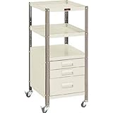 ＴＲＵＳＣＯ　ツールワゴン引出付き３５０×４２０×７９８３段 VS-2(P)