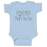 Hakuna Ma 's Ta Tas Funny Baby Boyボディスーツ幼児 カラー: ブルー