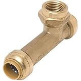 SharkBite U3362LFA Slip Tee, 1/2-Inch by 1/2-Inch by 1/2-Inch by Sharkbite