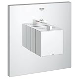 Grohe Grohflex Cosmo Square温度調節トリムwithコントロールモジュール 7.00 x 7.00 x 7.00 inches 19928000 1