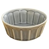 EAST table(イーストテーブル) しのぎ お花のボウル 大 19cm マットグレー 日本製 深皿 大鉢 食洗機対応 レンジ対応 ic005bo19001