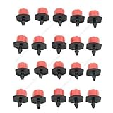 50ピースガーデン灌漑ミストマイクロフロードリッパードリップヘッド1/4 'ホース