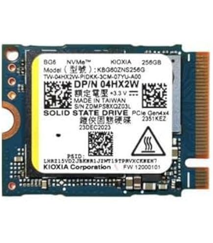 Amazon | KIOXIA SSD 256GB M.2 2230 30mm NVMe PCIe 4.0 Gen 4 x 4