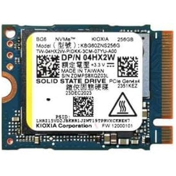 OEM Kioxia 256GB M.2 PCI-e NVME SSD Internal Solid State Drive