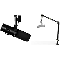 SHURE SM7B ダイナミックマイク　マイクアーム付き Amazon.co.jp: SHURE シュア ダイナミックマイク SM7dB プリアンプ搭載