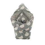 (プリエル) PRIELLE 天然コットンベビーおくるみ (MIKO GRAY) [並行輸入品]