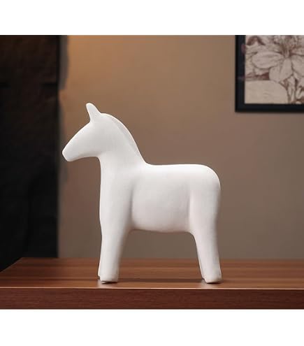 Amazon.co.jp: 干支 置物 馬 馬 置物 インテリアオブジェ 陶器 雑貨