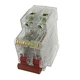 DealMuxダブルポール2P透明ミニサーキットブレーカMCB、AC 400V、25アンペア
