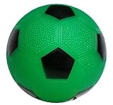 【マイカラーボール】 (6インチ／直径15㎝) カラーサッカーボール (凹凸アリ) (通常色) (1個セット) (緑)