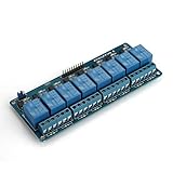 SODIAL(R) 8チャネル5Vリレーシールドモジュール、Arduino DSP ARM PIC MCU AVR