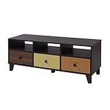 おしゃれ 家具 アンティーク　収納 TVボード ブラウンイエロー 型番 :hmv-0004-brye 09K